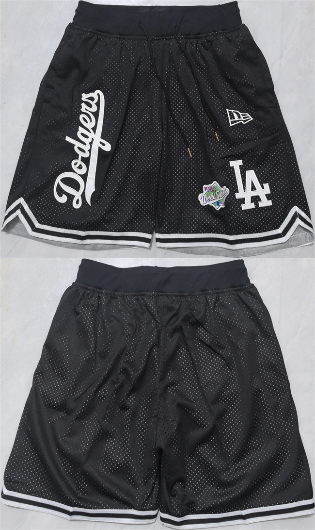 Men's Black Los Angeles Dodgers Shorts (Run Small)